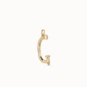 18K gold-plated letter G pendant
