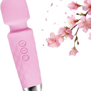 Portable Cordless Massager -Relaxes Muscles Multiple Speeds and Modes - for Body and Back Foot （Rose Pink）