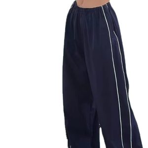 XPONNI Women's Baggy Y2K Parachute Pants