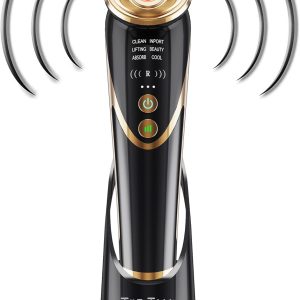Radio Frequency Facial Machine with EMS - Anti-Aging Skin Tightening Rejuvenation Skin Care Eqipment Home Use,5 in 1 Light Therapy for Wrinkles Lifting High Frequency Face Massager.