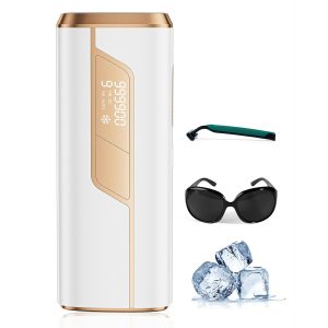 Aopvui Laser Hair Removal for Women and Men, IPL Permanent At Home Hair Removal Device with Ice Cooling Function, 999,990+ Flashes Painless Hair Removal for Face,Armpits, Legs, Arms, Bikini Line