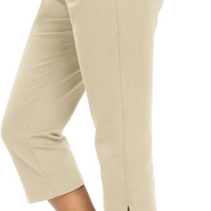 LEXISLOVE Capris for Women Casual Summer Wide Leg Crop Pants Loose Comfy Drawstring Yoga Jogger Capri Pants with Pockets
