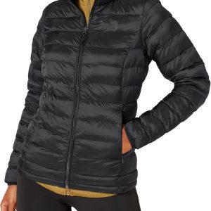 Amazon Essentials Women's Lightweight Long-Sleeve Water-Resistant Packable Puffer Jacket (Available in Plus Size)
