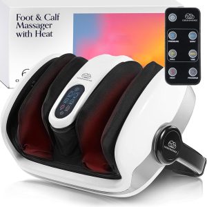 Cloud Massage Shiatsu Foot Massager with Heat, Deep Kneading Therapy for Pain Relief, Circulation, Post-Activity Relaxation – Valentine Gift for Plantar Fasciitis, Neuropathy, and Arthritis Relief