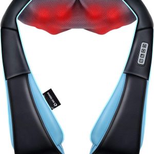 Mo Cuishle Shiatsu Back Shoulder and Neck Massager with Heat, Electric Deep Tissue 4D Kneading Massage, Best Gifts for Women Men Mom Dad, Fathers Day, Mothers Day, Christmas Gifts