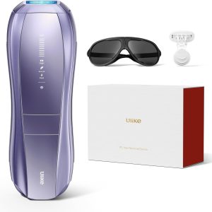 Ulike Laser Hair Removal, Air 10 IPL Hair Removal for Women and Men, 65°F Ice-Cooling Contact, Dual Lights, Skin Sensor & SHR Mode* for Nearly Painless, Effective & Long-Lasting Hair Removal from Home