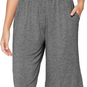 WiWi Viscose from Bamboo Soft Sleep Shorts for Women Pajama Bottoms Lounge Plus Size Lightweight Short Pants S-3X