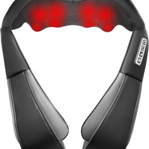 Shiatsu Neck and Back Massager with Heat,Electric Deep Tissue Kneading Neck and Shoulder Massage,Best Gifts for Women Men Mom Dad Mothers Fathers Day Birthday Gift(NOT Cordless)