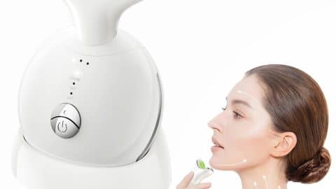 7 in 1 Face Massager Tool, Red Light Therapy for Face and Neck, Portable Face Lift Device, Neck Massager for Double Chin Reducer