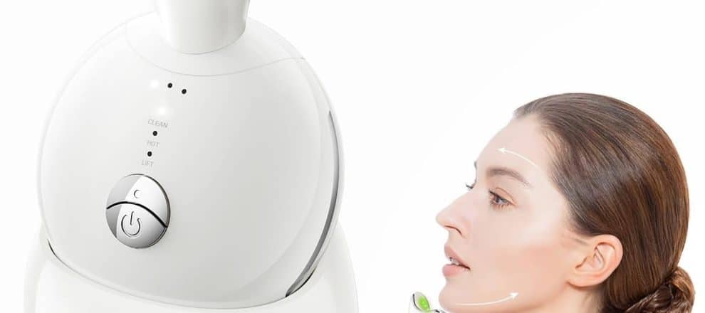 7 in 1 Face Massager Tool Red Light Therapy for Face and Neck Portable Face Lift Device Neck Massager for Double Chin Reducer