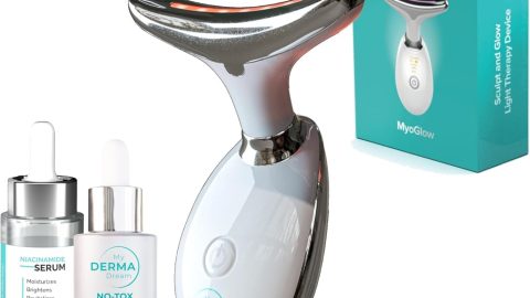 MyDermaDream MyoGlow & Niacinamide Serum & NoTox Serum - Face, Neck, and Arms Lifting Device