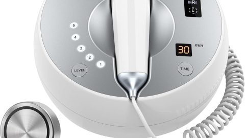 Skin Firming Facial Device, Double Effect 5-in-1Professional Home Beauty Device for Face, Neck, Arms, Abdomen, Legs, 2025 New Upgrade 5 Energy Levels - Salon Results