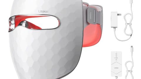 Ulike ReGlow LED Light Therapy Mask, Red Light Therapy for Face, 4 Modes with Red, Blue, Yellow & Infrared Red Lights for Reduce Acne & Anti-Aging, Eye-Protection, 272 Beads, Remote Control