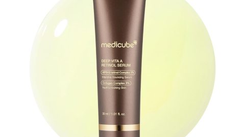 Medicube Deep Reviving Bakuchiol Retinol Facial Serum - Anti-Aging 4th Gen Retinol & Bakuchiol - Targets Fine Lines, Uneven Skin Tone, Blemish Scars - Korean Skin Care, Low Irritant, 1.01 oz