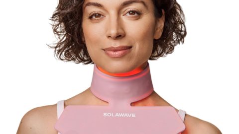 Solawave Red Light Therapy Mask for Neck & Chest | Red Light & Near Infrared Light Device for Dcollet | Rejuvenates the Skin, Smooths Look of Fine Lines & Wrinkles | Anti-Aging Skincare at Home