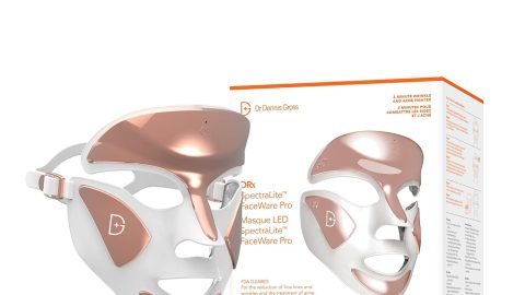 Dr. Dennis Gross DRx SpectraLite FaceWare Pro (FSA/HSA Eligible)  LED Face Mask for Anti-Aging, Acne Treatment, and Skin Rejuvenation with Dual Red & Blue Light Therapy