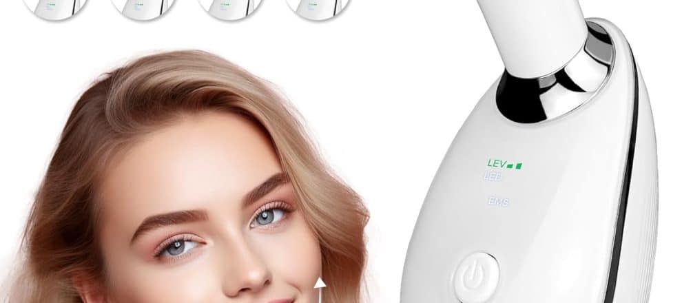 Face Neck Massager with 7 Color Light Modes for Face Sculpting Skin CareTighteningSmoothness Red LED Light Therapy Device Tool for Women at Home