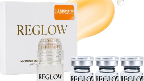 Micro Infusion System for Face  300% Deeper Absorption with 24K Gold Microneedling Tool + Serum (1.5 Months)  Firmer Radiant Skin, at-Home Treatment with Collagen Peptides & Hyaluronic Acid
