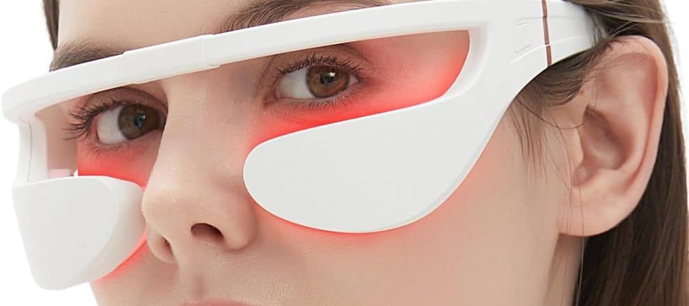 Red Light Wrinkle Therapy GlassesUnder Eye MassagerUsed to Treat Eye WrinklesLED Eye Perfector Model EY 36B
