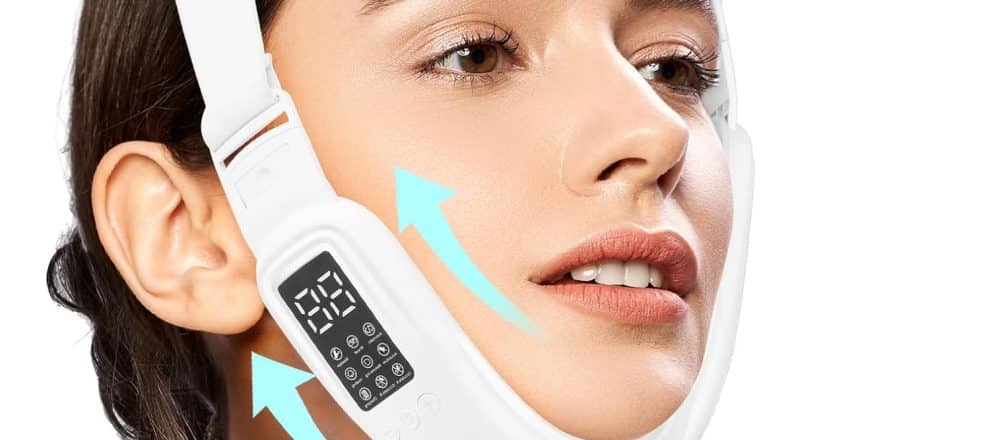Electric Double Chin Device and V Face Machine with 8 Modes and 15 Gear Adjustable Intensities Intelligent Double Chin Machine for V face